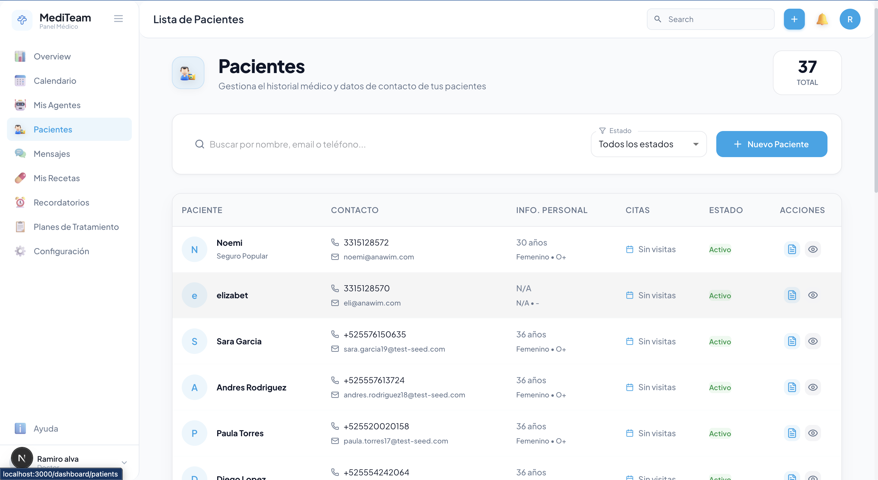 Gestión de expedientes médicos digitales para pacientes en Guadalajara, Zapopan y Jalisco